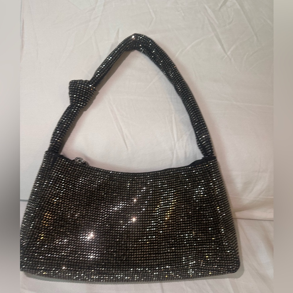 Glam ,Rhinestone Baguette Shoulder Bag Urban Expression